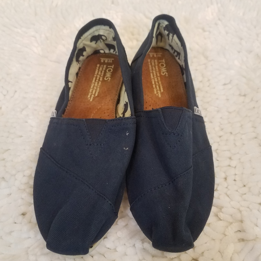 Navy Canvas Toms